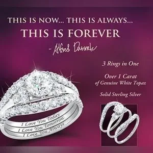 I love you always topaz stacking ring deals